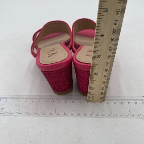 Women's Block Heel Dual Straps Slide Sandals - Picture 4 of 7